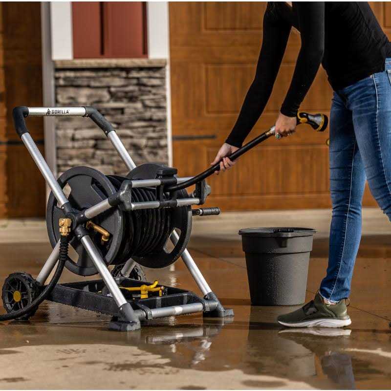 Gorilla 225 ft. Aluminum Zero Rust Premium Mobile Hose Reel