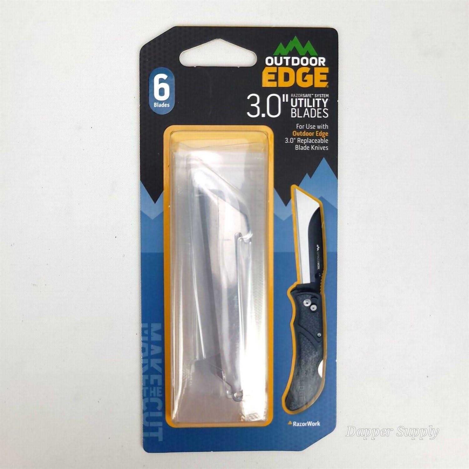 Outdoor Edge 3 Utility Blade 6 Replacement Blades