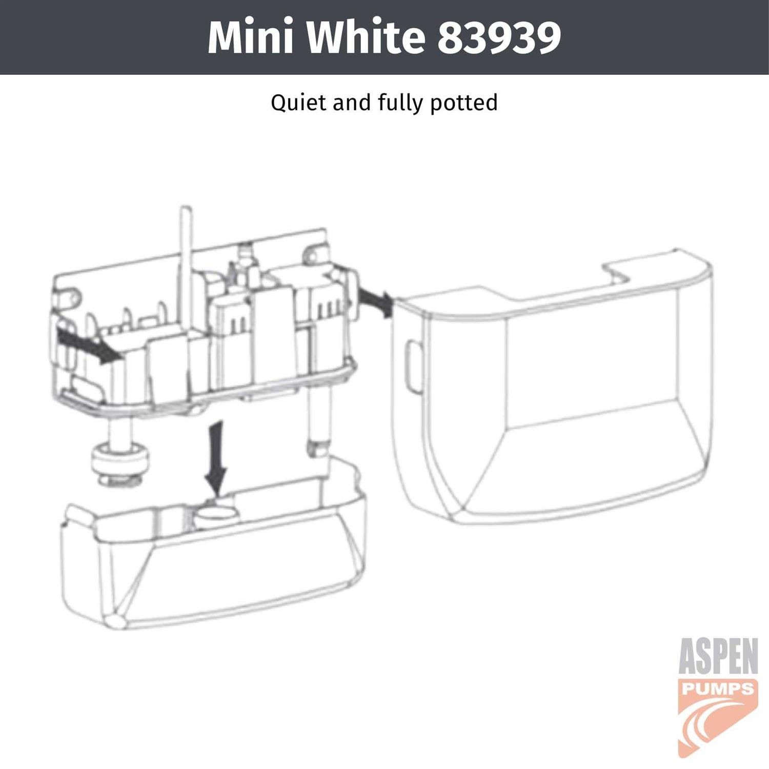 Rectorseal 83939 Aspen Mini White Condensate Pump Kit