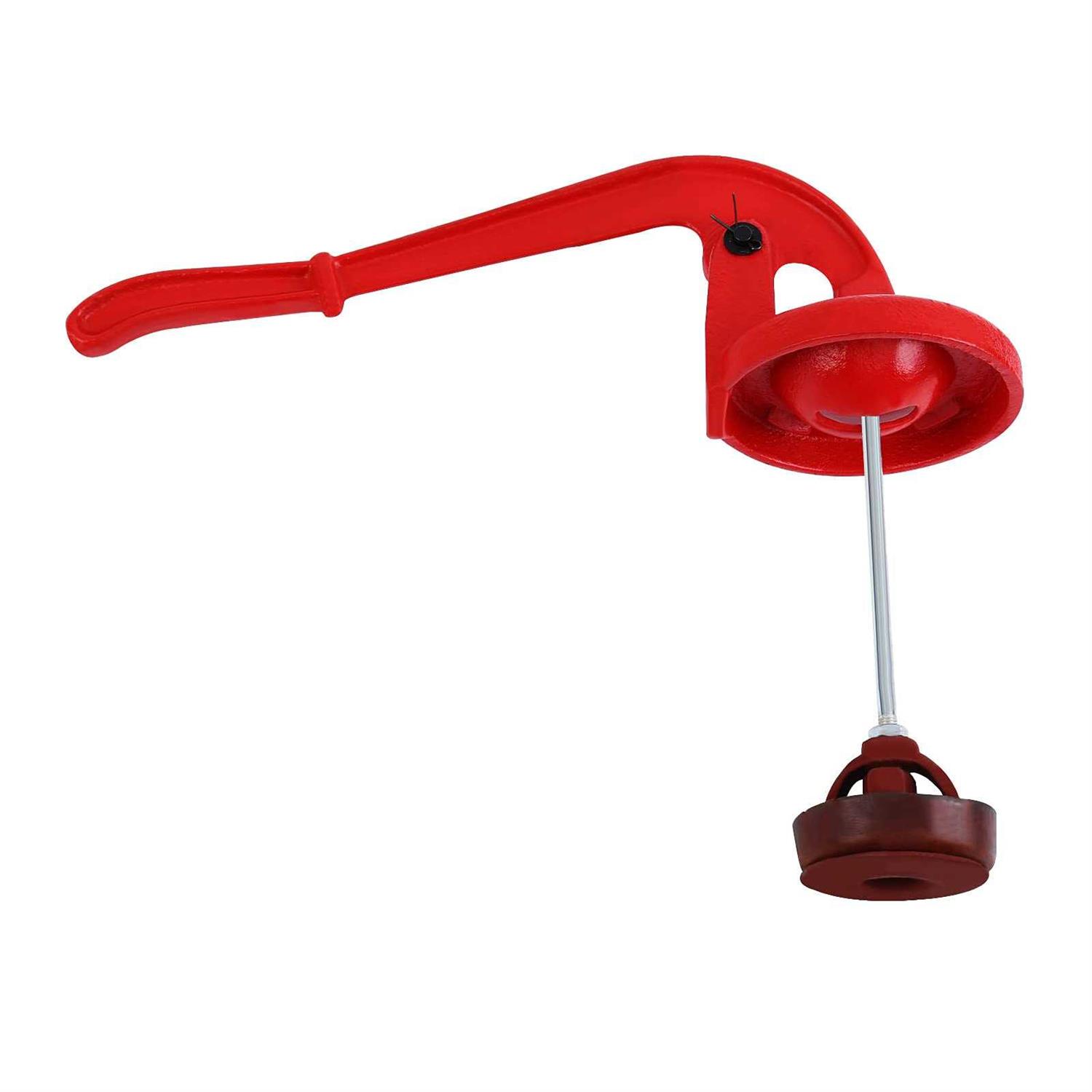 Samger Durable Antique Pitcher Hand Water Pump Cast Iron Red Hand Well Pump 25ft Maximum lift Manual Water Transfer Pump Boost Fountain for Outdoor