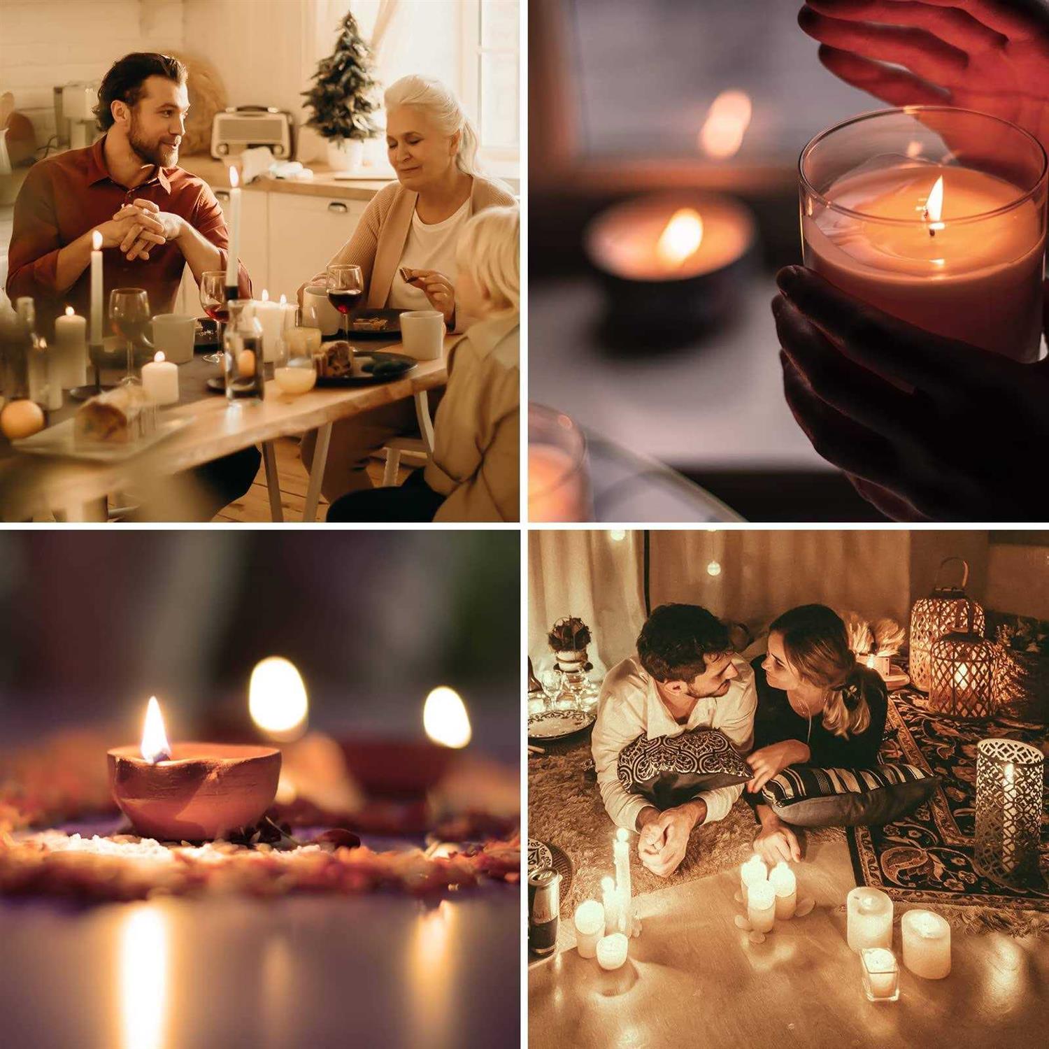 Reidea Electronic Candle Lighter Arc Windproof Flameless USB Rechargeable Lighter with Safe Button for Home Kitchen