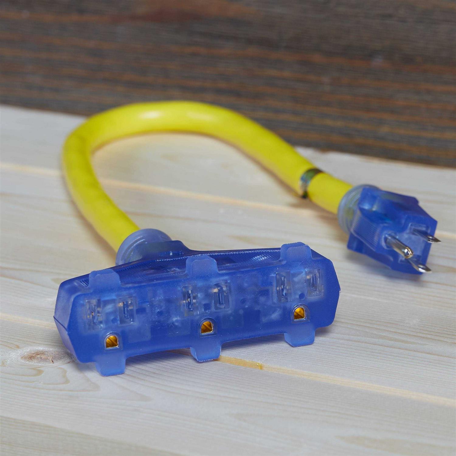 Utilitech 12/3 3-Prong Outdoor Stw Heavy Duty Lighted Extension Cord UTA611802