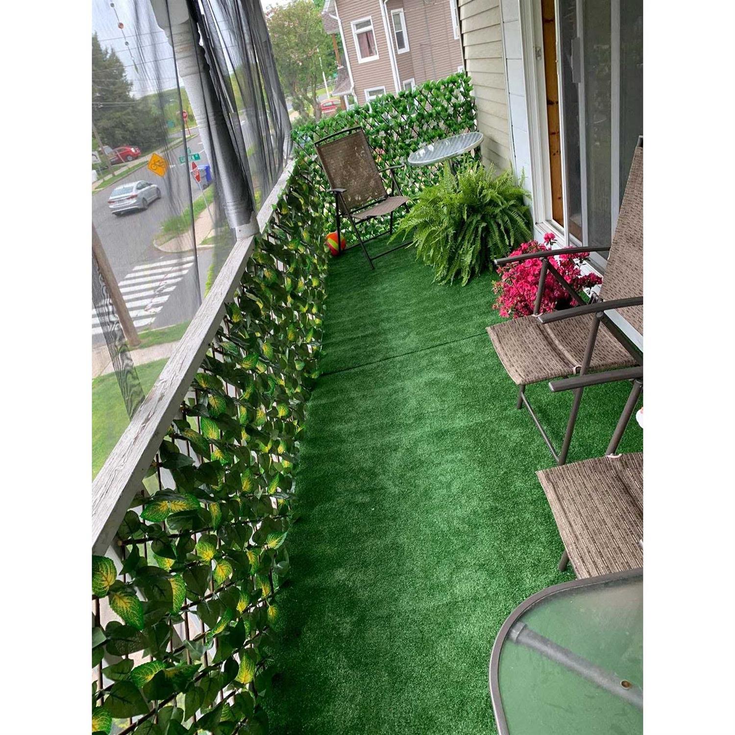 GLANT Expandable Fence Privacy Screen for Balcony Patio Outdoor,Decorative Faux Ivy Fencing Panel,Artificial Hedges