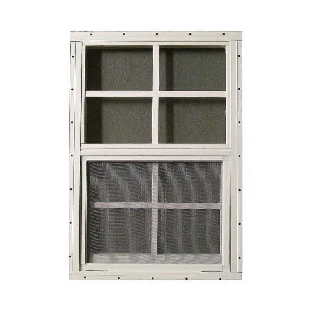Shed Window 12 x 18 White Flush Safety Tempered Glass Small Playhouse