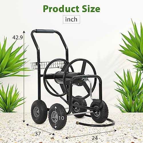 FDW Garden Water Hose Reel Cart tools Outdoor Yard Water Planting Truck Heavy Planting