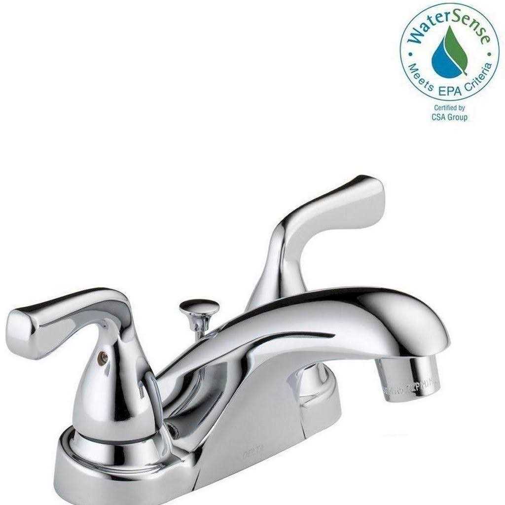 Delta Foundations 4 in. Centerset 2-Handle Bathroom Faucet
