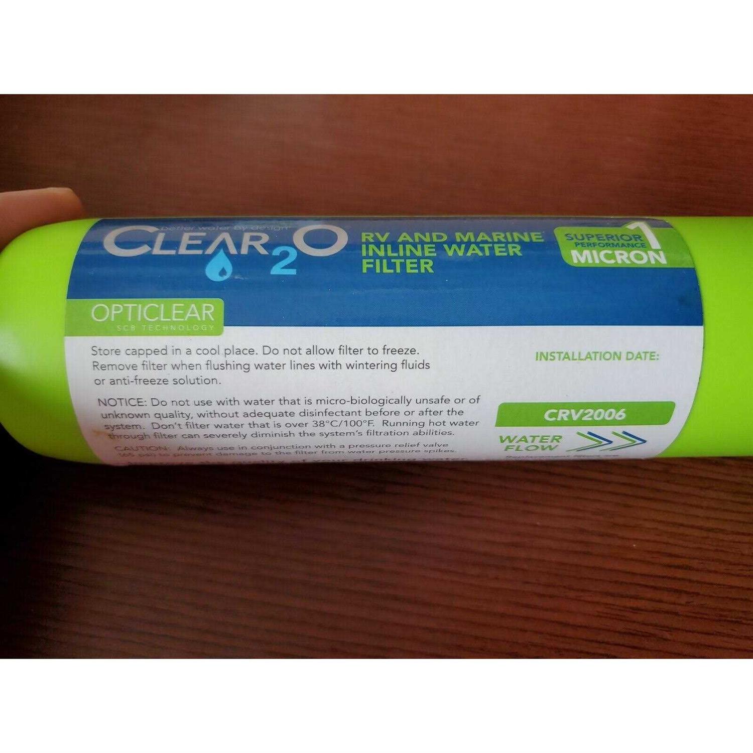 Clear2o RV & Marine Inline Water Filter