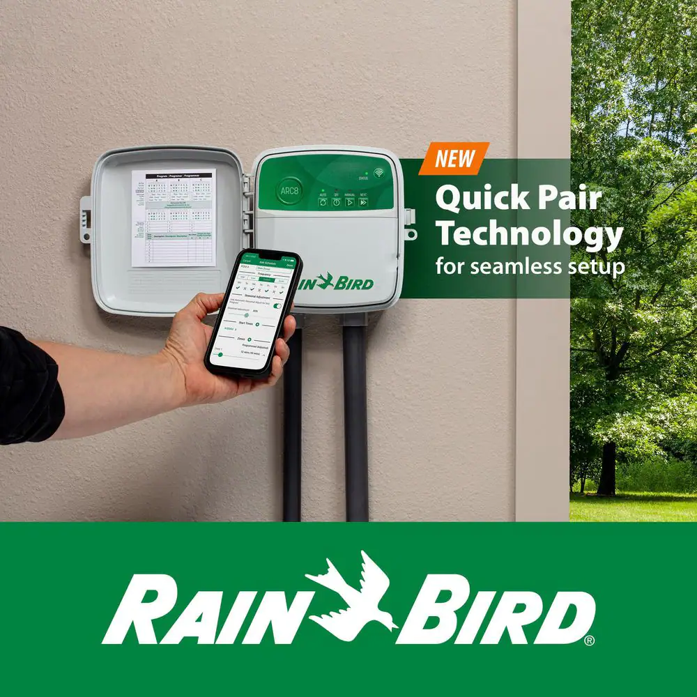 Rain Bird ARC8 8-Zone App Based Residential Irrigation Controller