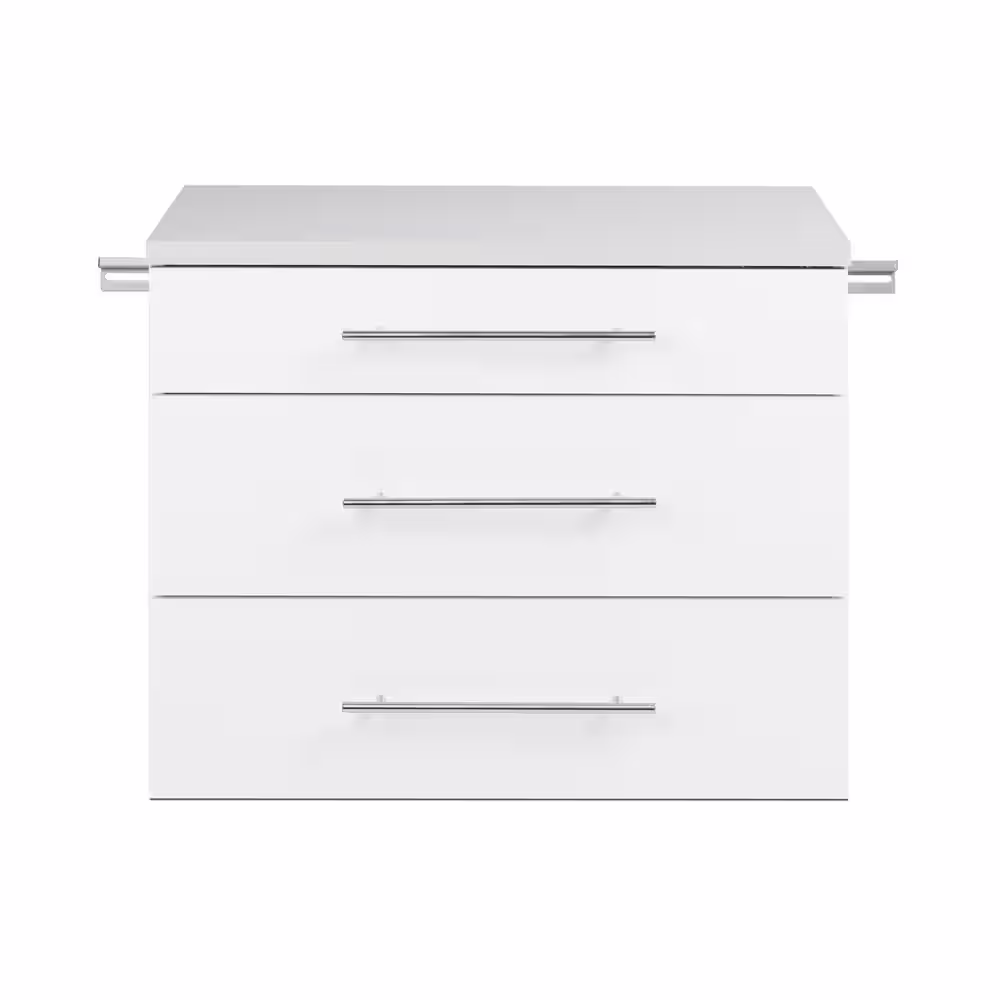 Prepac HangUps Collection 30 in. W x 24 in. H x 16 in. D Wood Wall Mounted Garage Cabinet in White