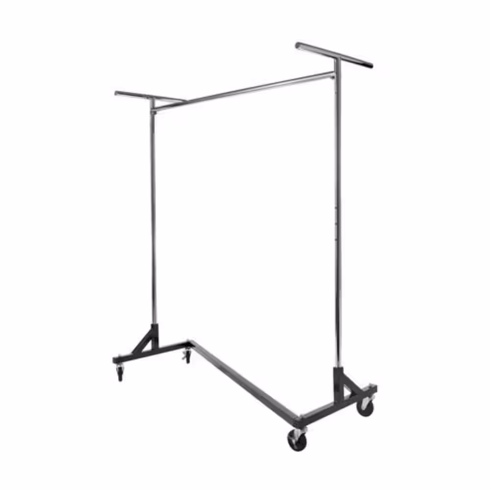 Only Hangers Chrome Metal Clothes Rack 24 in. W x 7 in. H