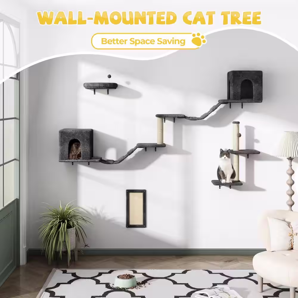 COZIWOW Wall Mounted Cat Tree Shelves
