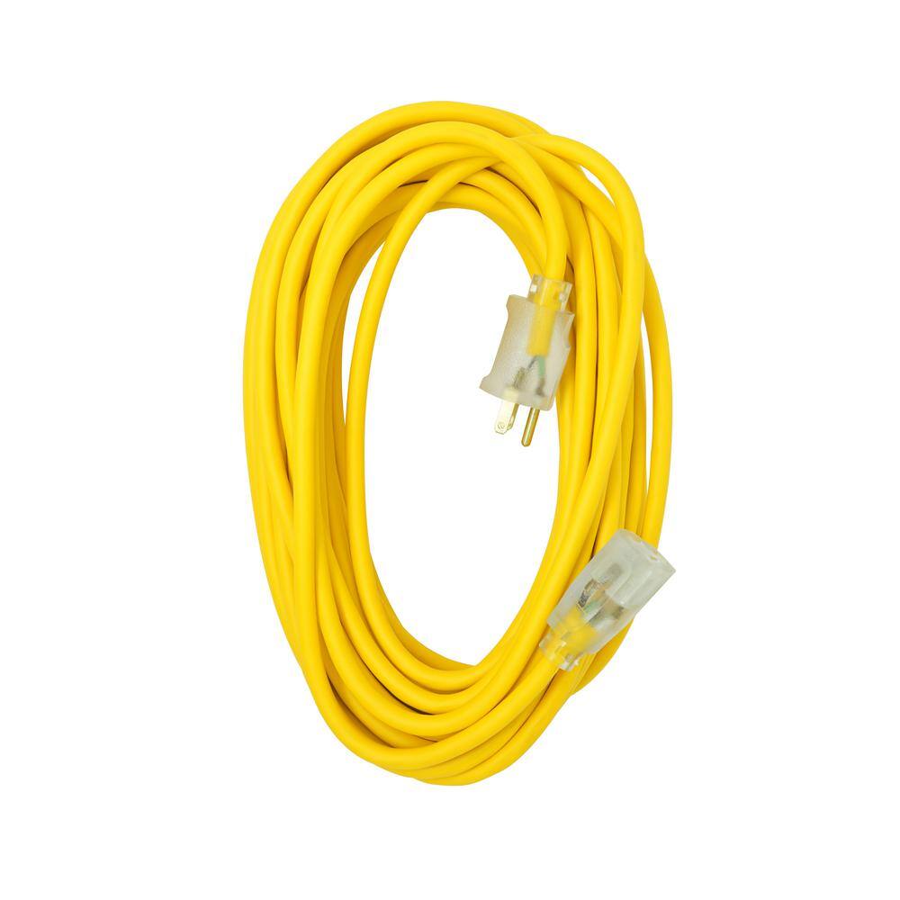 Southwire 50 ft. 14/3 SJEOW Agricultural Grade Outdoor Medium-Duty Extension Cord with Power Light Plug