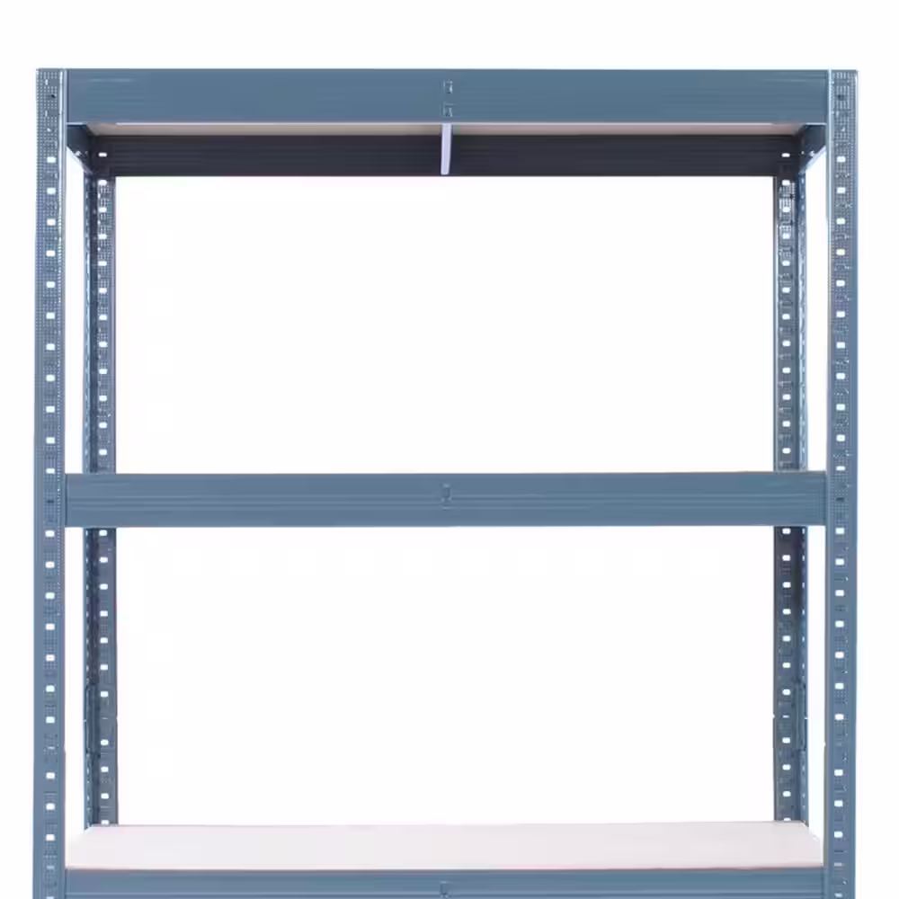 None 36 in. x 60 in. Boltless 4 Tier Adjustable Storage Shelving Unit, Gray, Steel