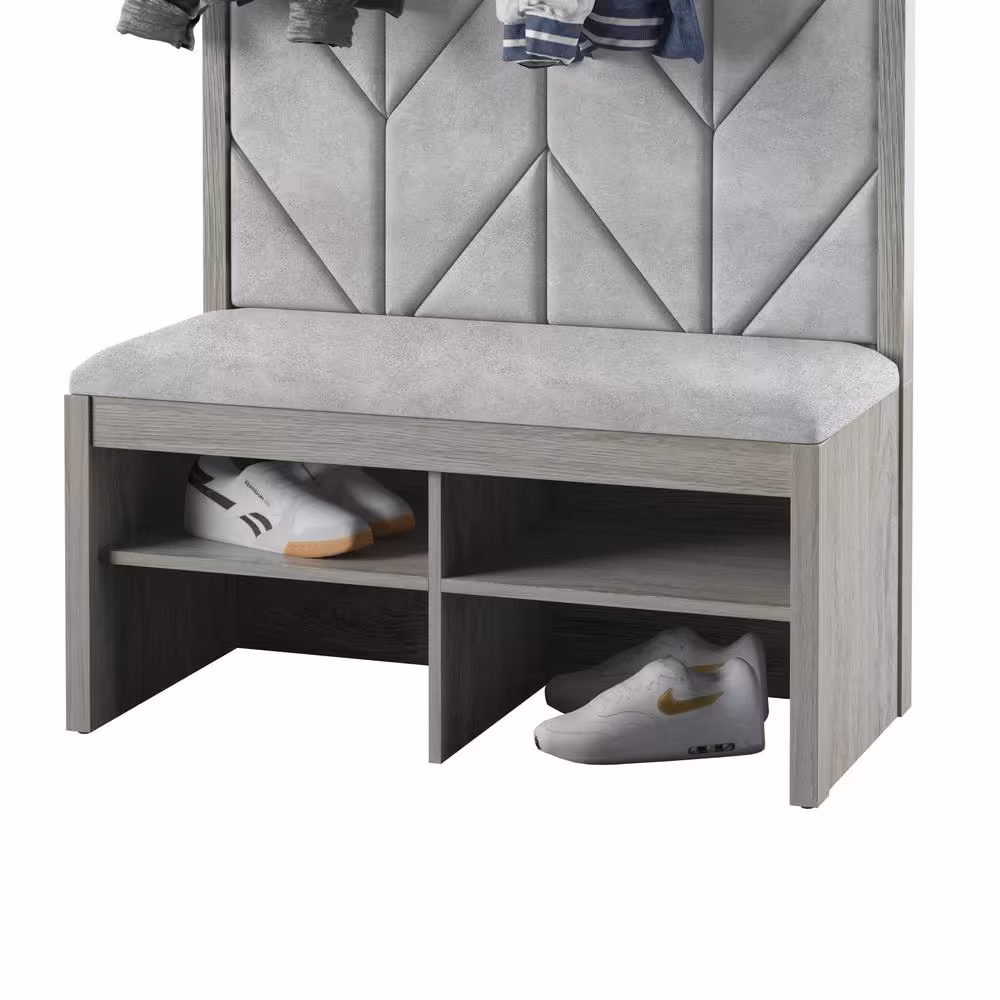 Twin Star Home Berkeley Oak Hall Trees with 4-Hooks