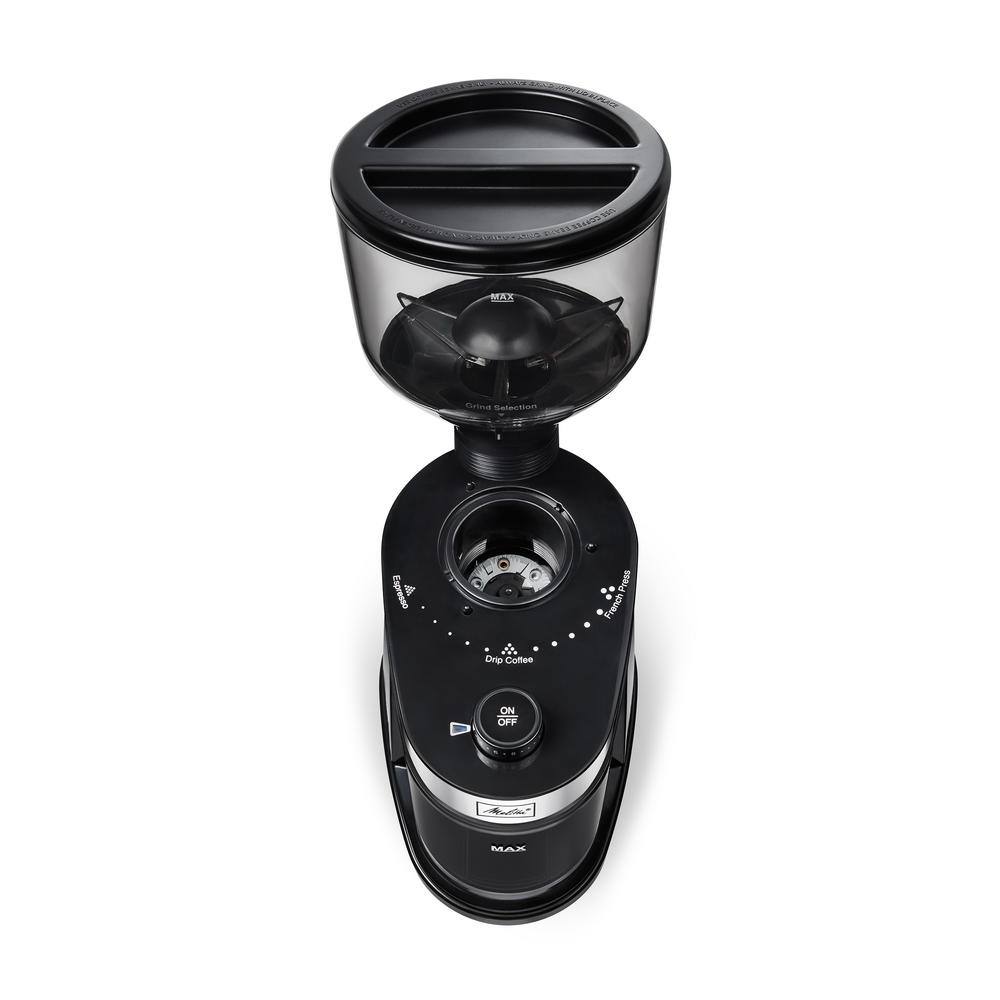 Melitta 8 oz. Capacity in Black Molino Coffee Grinder/Burr Mill