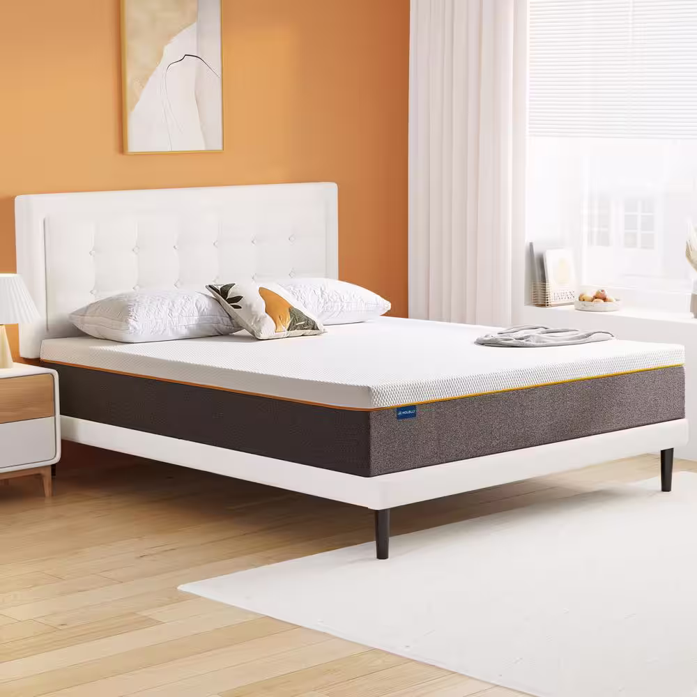 Molblly Queen Medium Memory Foam 10 in. Bed-in-a-Box Mattress