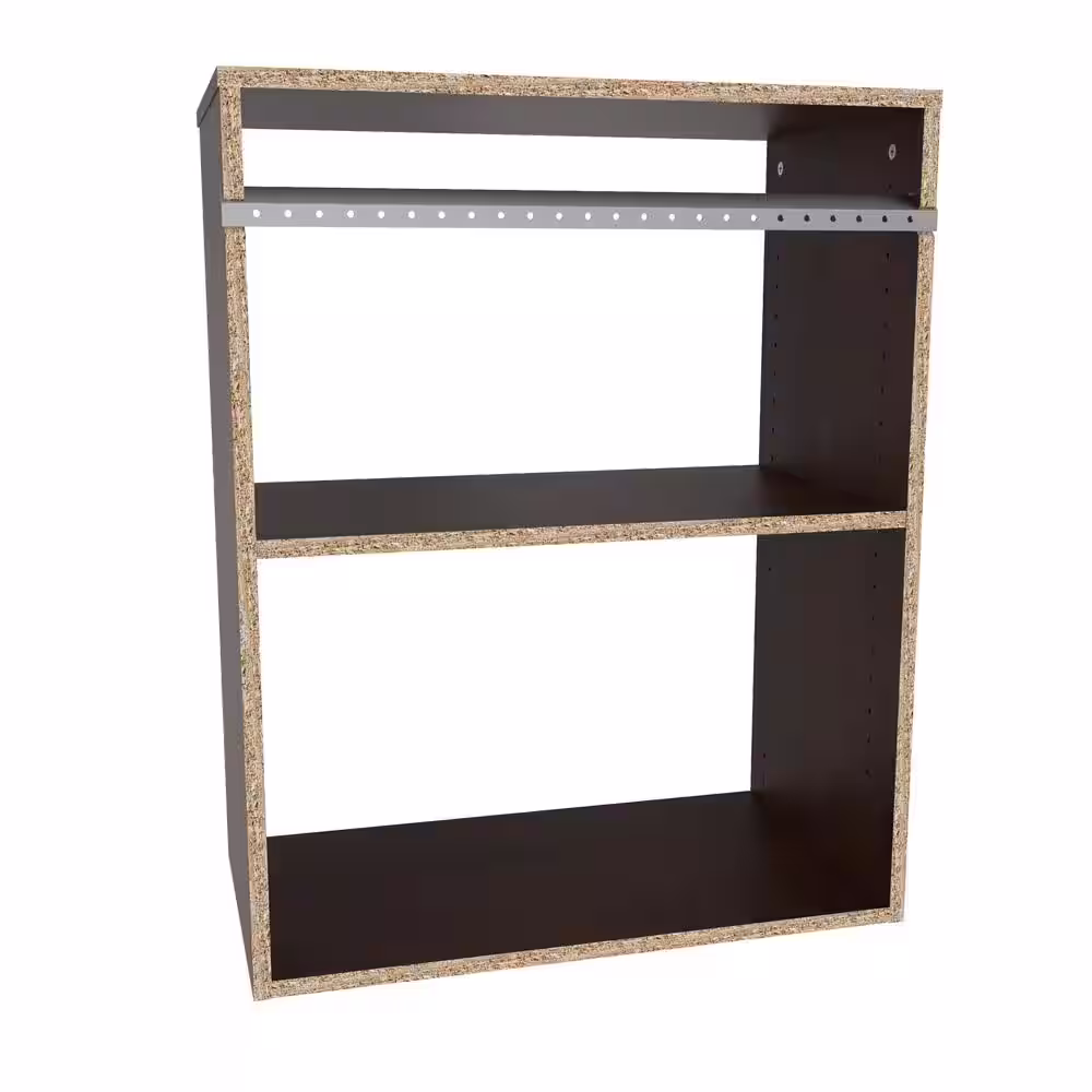 ClosetMaid Style+ 14.59 in. D x 25.12 in. W x 31.28 in. H Chocolate Wood Closet System Hanging Tower