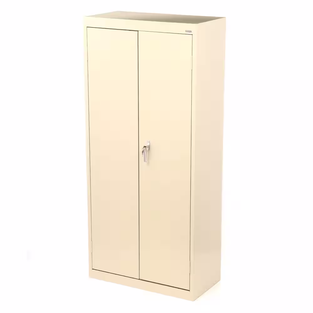 Sandusky Supply ( 30 in. W x 66 in. H x 18 in. D ) Freestanding Cabinet with 3 Fixed Shelves in Putty