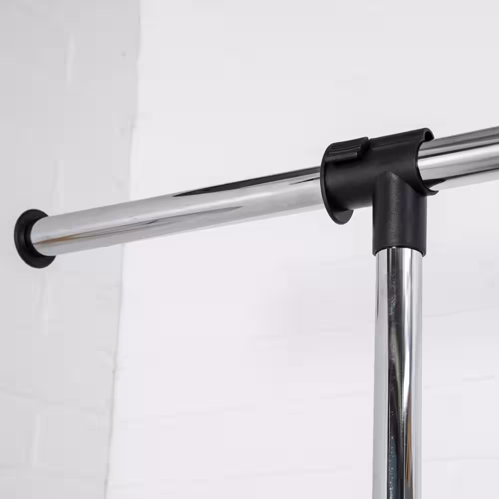 Honey-Can-Do Chrome Steel Clothes Rack 60 in. W x 73 in. H