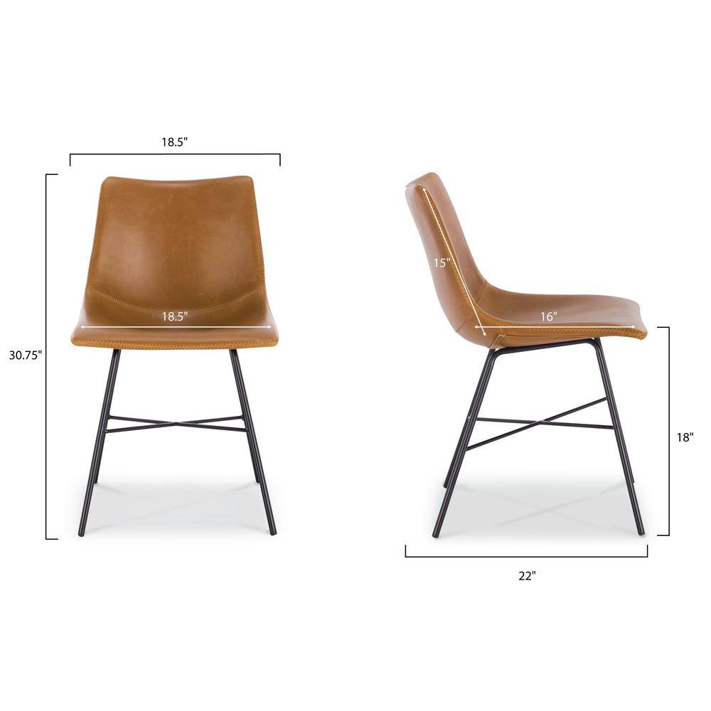 Poly and Bark Tan Paxton Dining Chair (Set of 2)