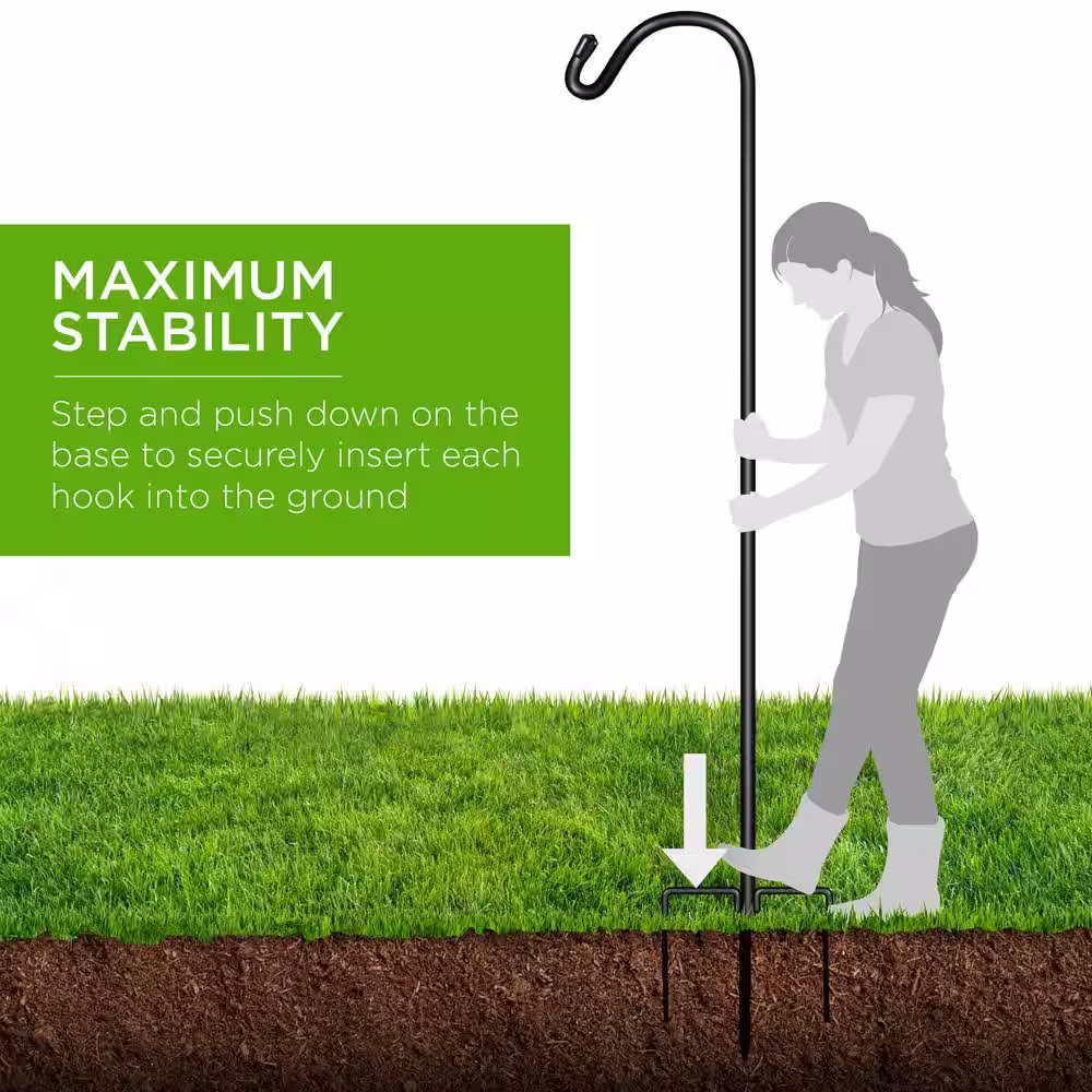 Best Choice Products 91 in. Garden Shepherd Hooks (Set of 2)