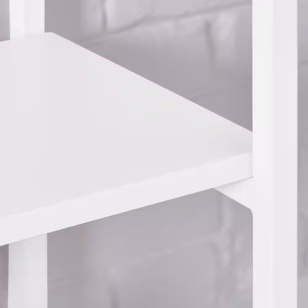 StyleWell Donnelly White 5-Shelf Accent Bookcase with Open Back (58 in. H)