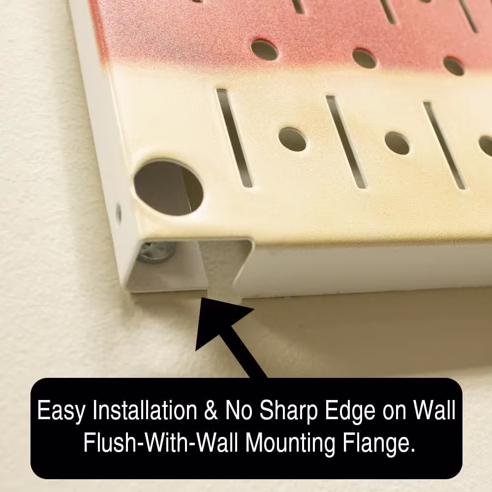 HangTime 32 in. H x 48 in. W Waving USA Flag Design Metal Pegboard 3-Panel Set