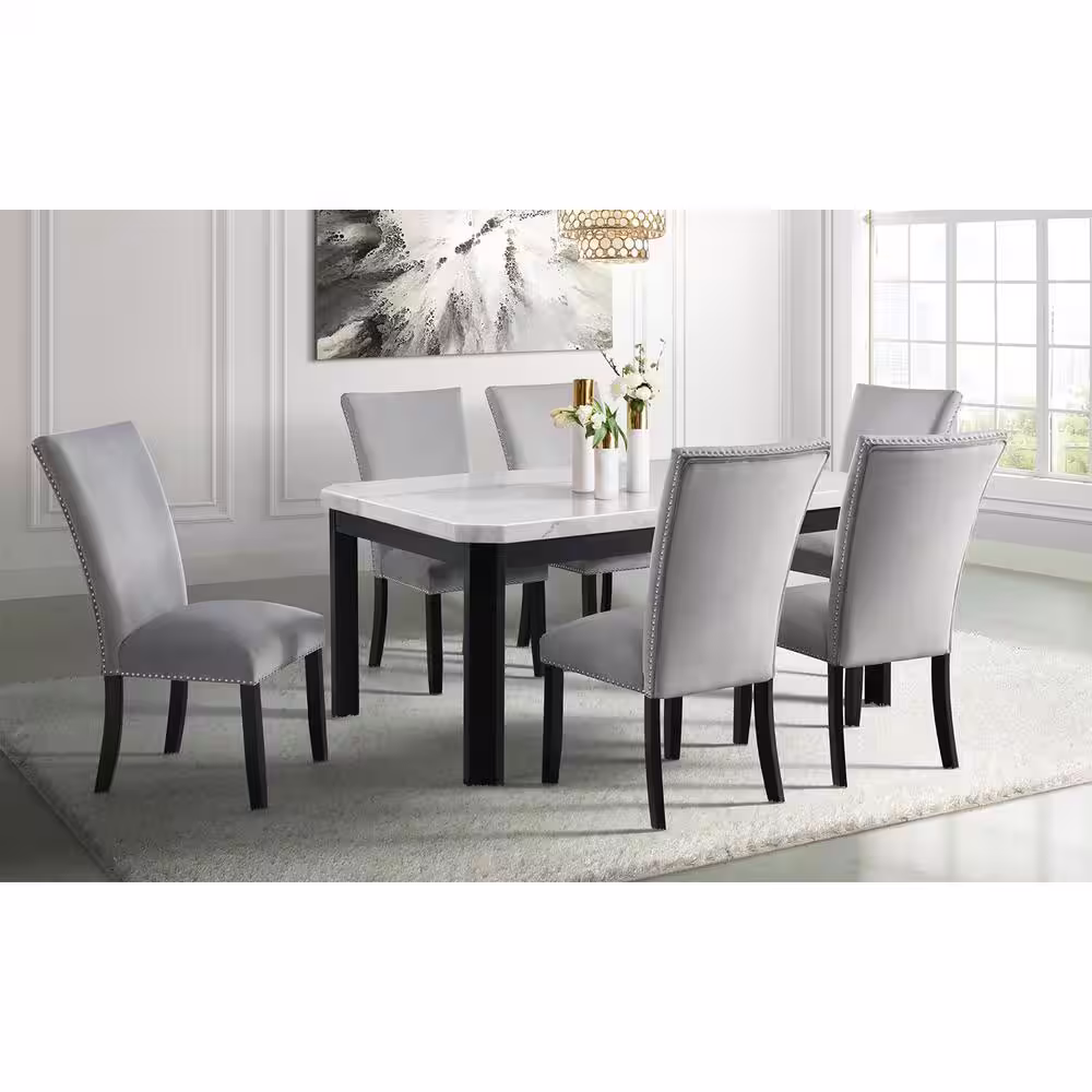 Cambridge Solano Grey Dining Set (Set of 7)