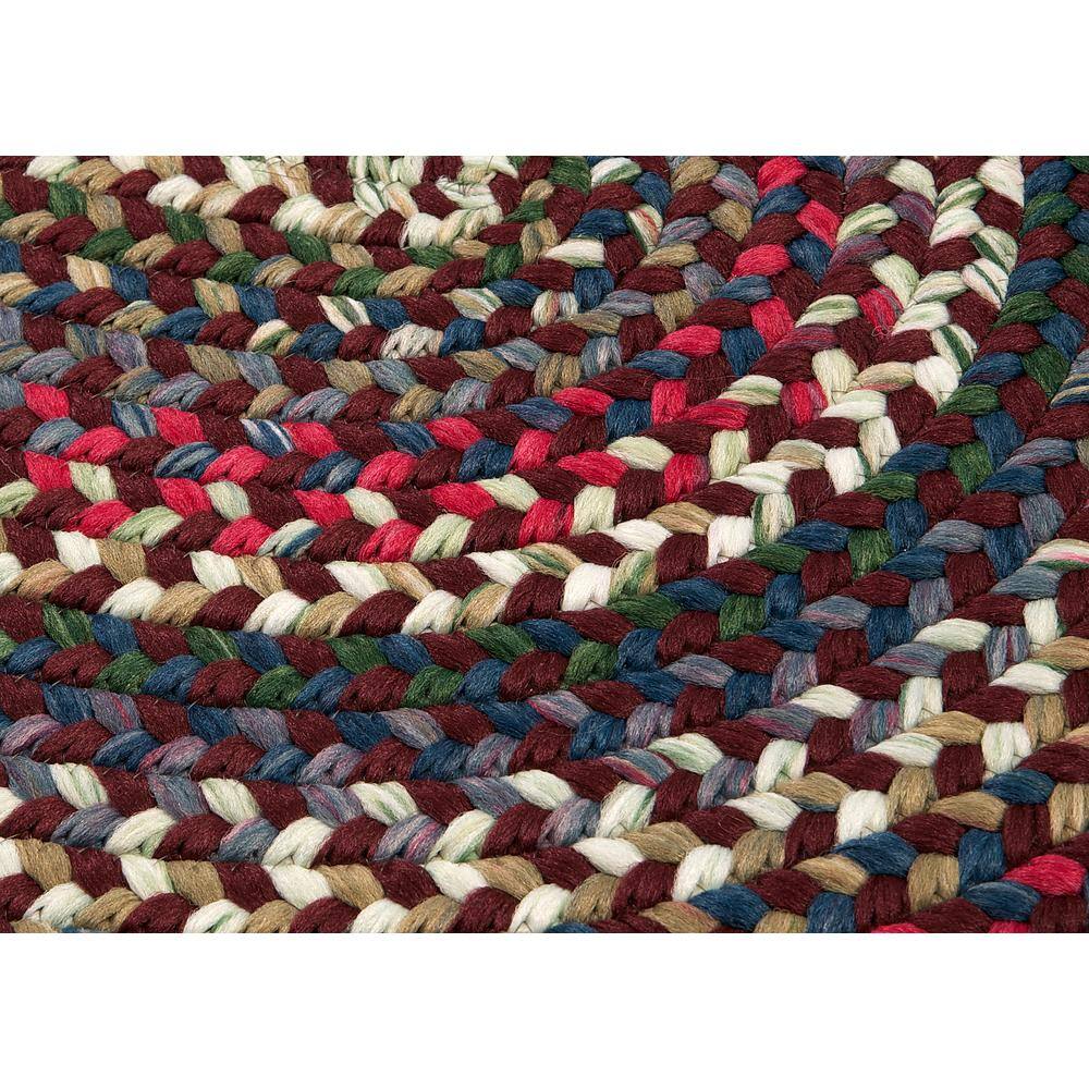 Home Decorators Collection Mayberry Rosewood Multi 10 ft. x 10 ft. Braided Round Area Rug