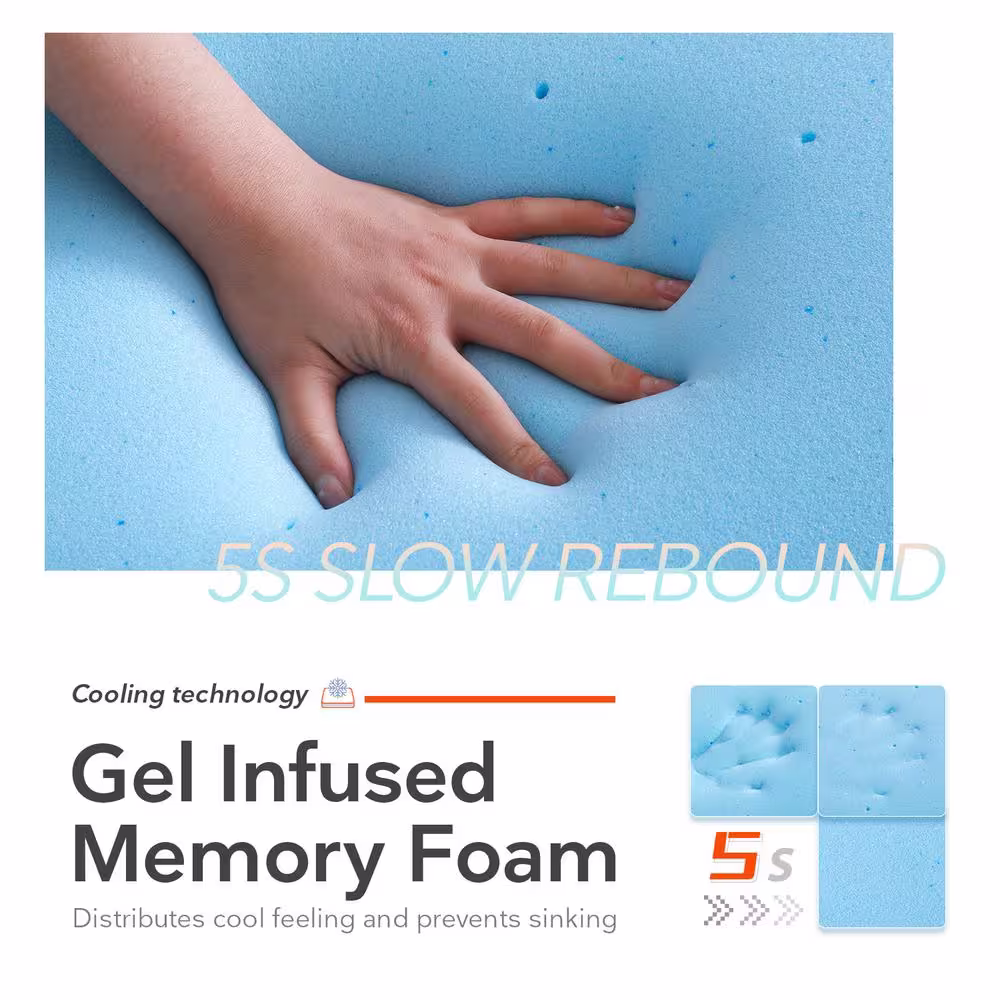 Sweetnight 12 in. Medium Hybrid Tight Top Pocket Spring Queen Mattress, Adjustable Sleep Feelings