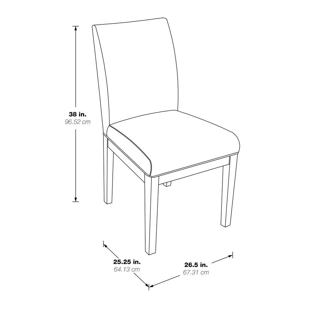 OSP Home Furnishings Gabrielle Sky Fabric Dakota Parsons Chair