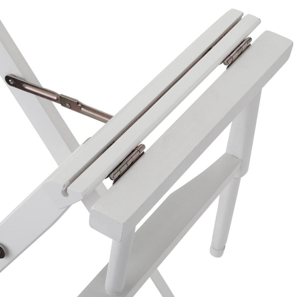 Casual Home 30 in. Director's Chair White Solid Wood Frame