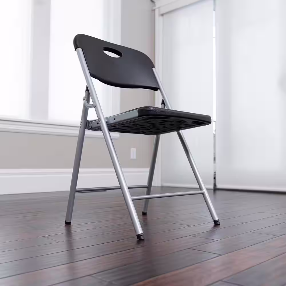 Lifetime Folding Chair; Black