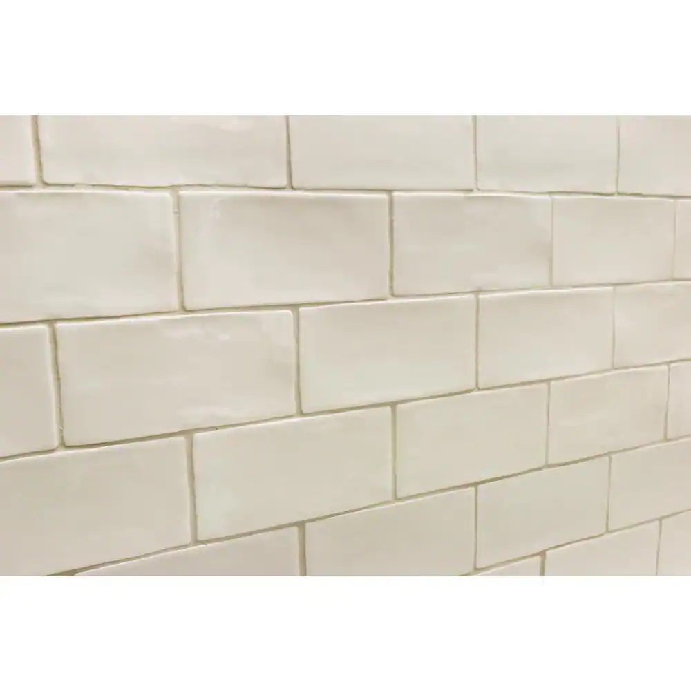 Ivy Hill Tile Catalina Vanilla 3 in. x 6 in. Polished Ceramic Subway Wall Tile (5.38 sq. ft./case)