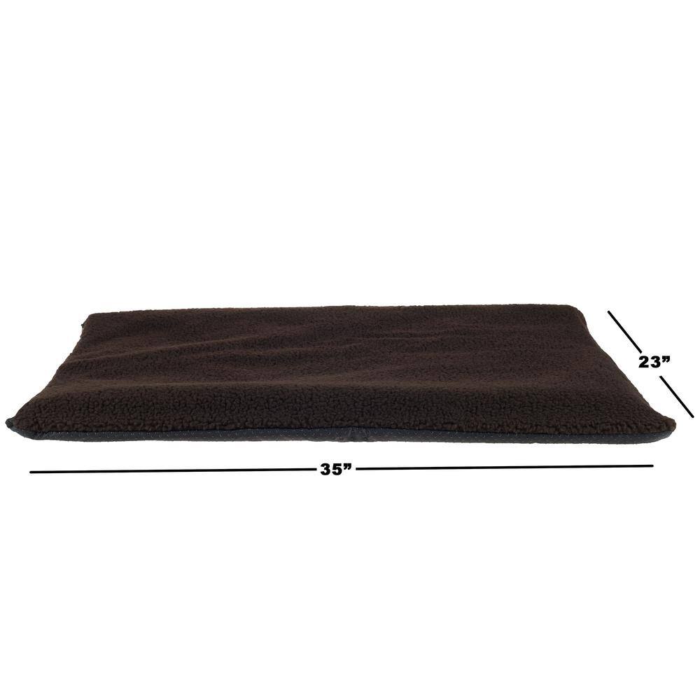 Petmaker Large Chocolate Self-Warming Thermal Pet Crate Pad