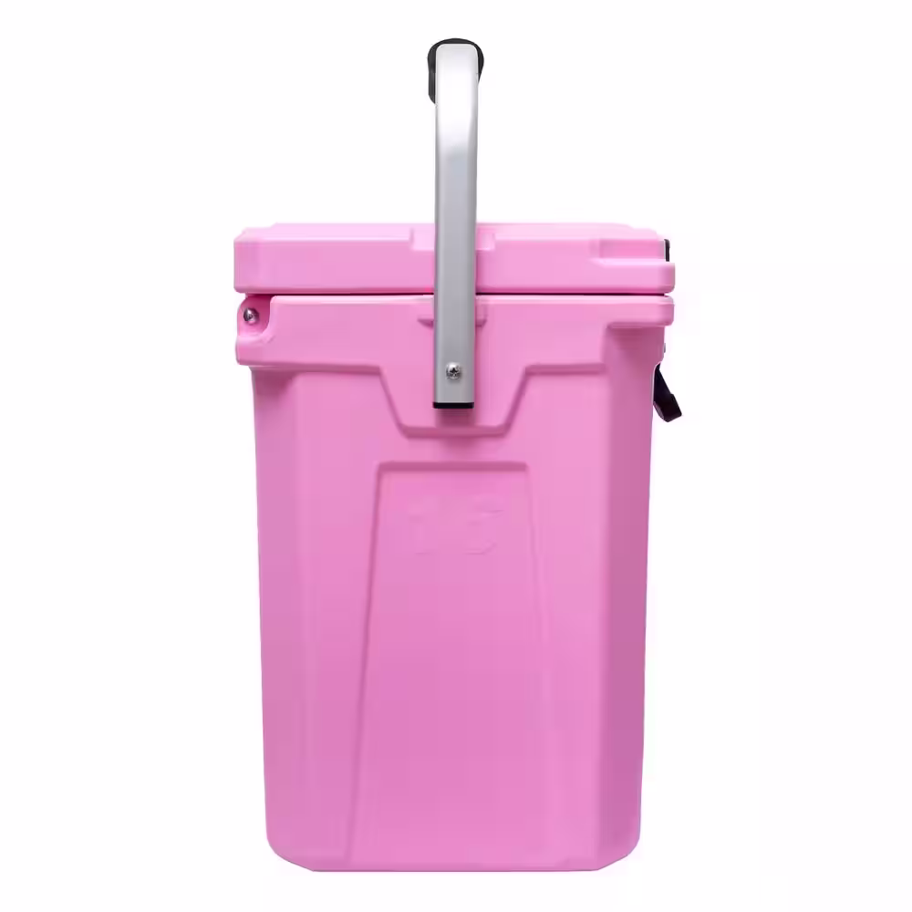 Camp-Zero 16.9 qt. Tall Premium Cooler with Folding Handle, Pink