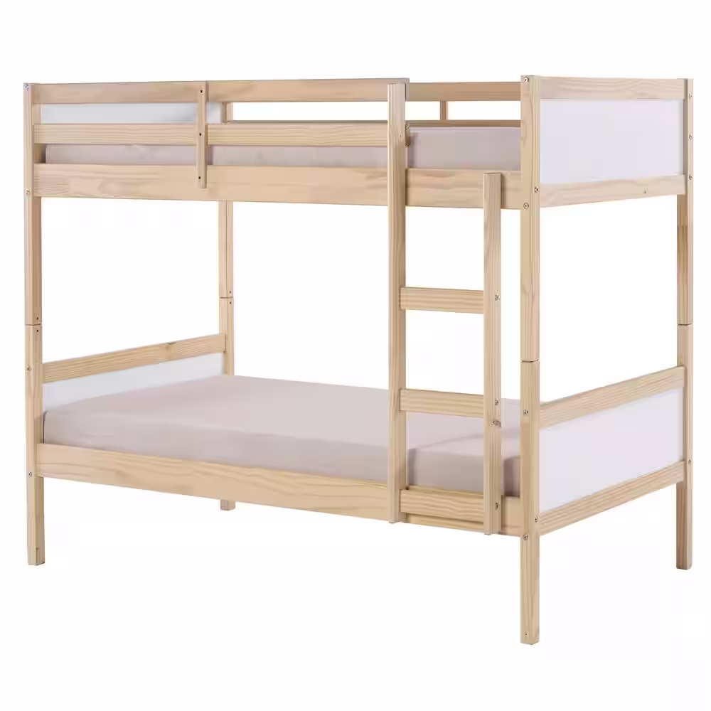 Alaterre Furniture MOD White Twin Over Twin Bunk Bed