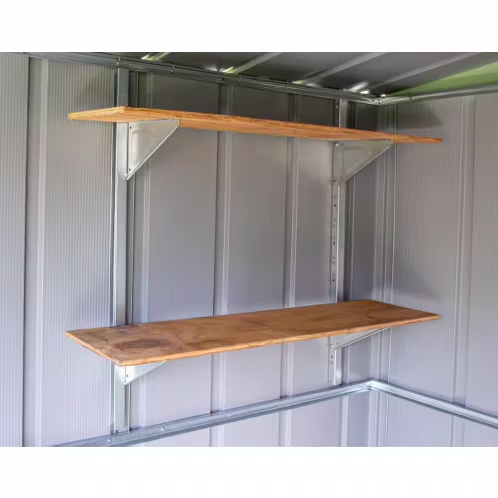 Arrow 3 ft. W Galvanized Steel Shelf Kit