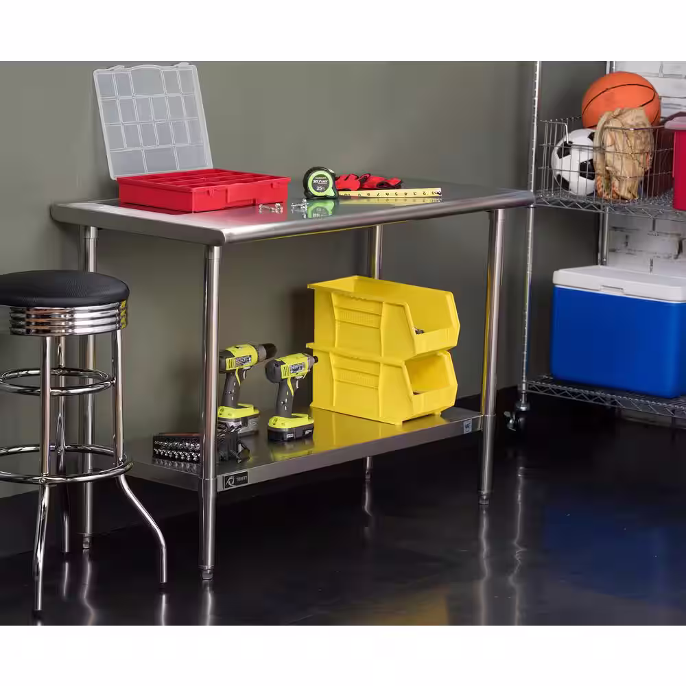TRINITY EcoStorage 48 in. NSF Stainless Steel Table