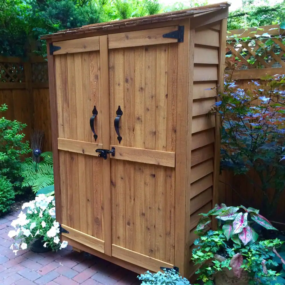 Outdoor Living Today 4 ft. W x 2 ft. D Wood Garden Storage Shed (8 sq. ft.)