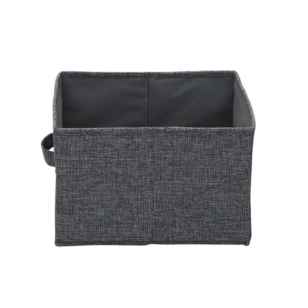 HOUSEHOLD ESSENTIALS 2-Piece Wide Drawer in Graphite Linen