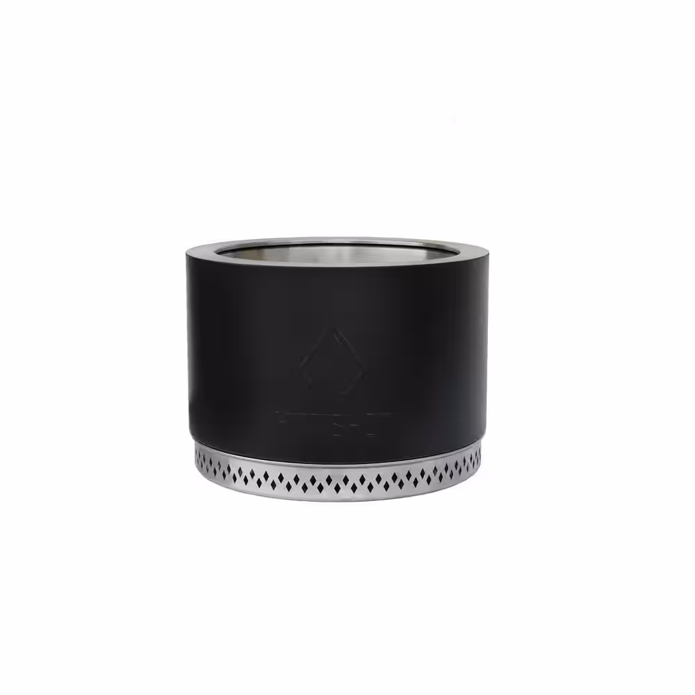 HotShot Explorer Portable Low Smoke 19.5 in. Round Wood-Burning Fire Pit in Denali Black with Carry Bag