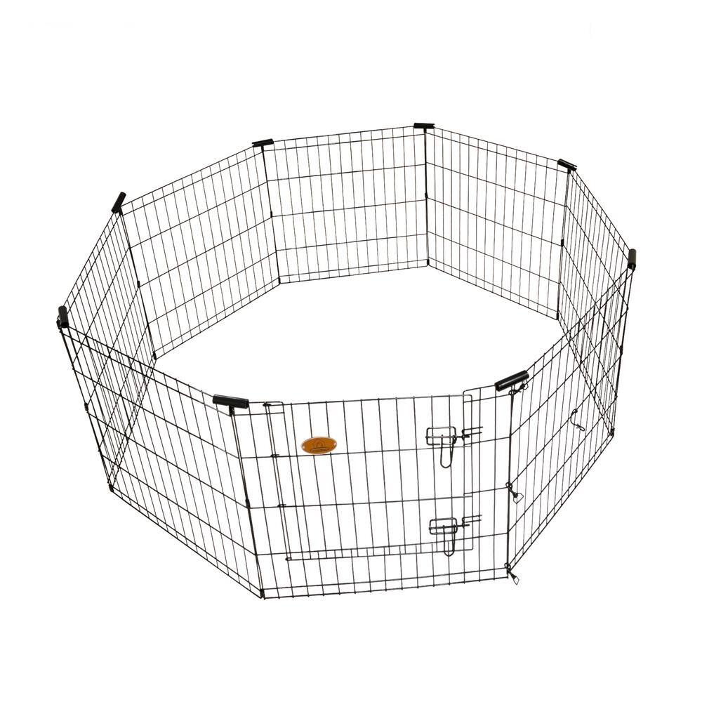 KennelMaster 8-Panel 24 in. x 24 in. Exercise Playpen with Gate