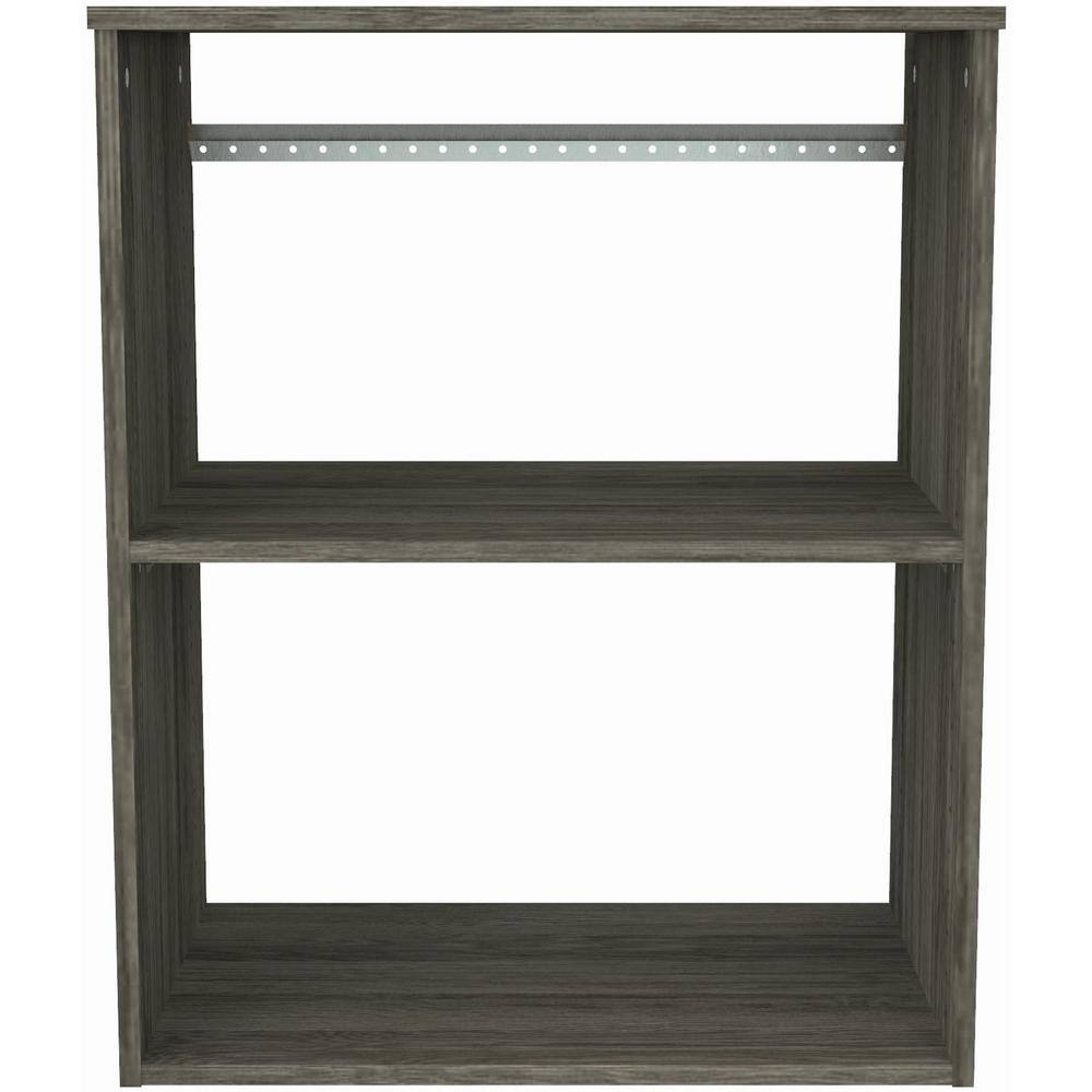 ClosetMaid Style+ 25 in. W Coastal Teak Hanging Wood Closet Tower