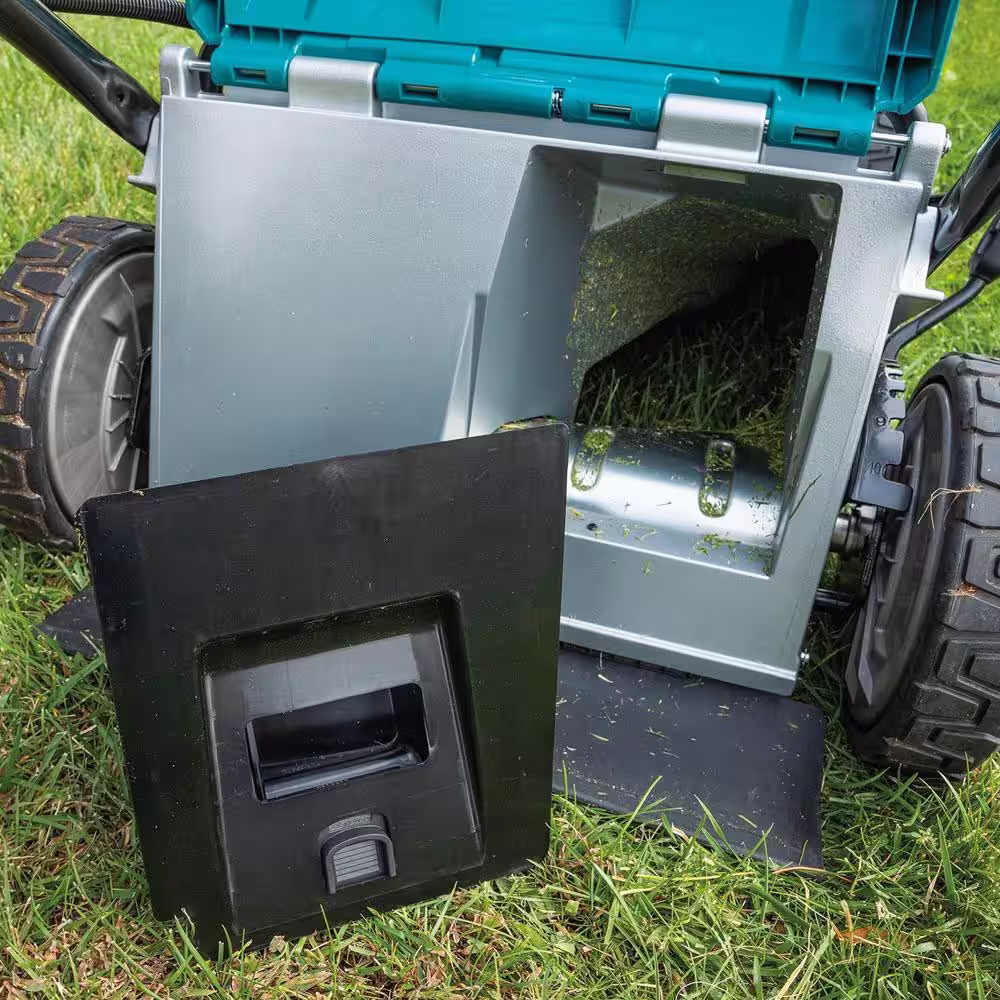 Makita 21 in. 18V X2 (36V) LXT Brushless Walk Behind Self-Propelled Lawn Mower Kit (5.0Ah) with bonus 18V X2 (36V) LXT Blower