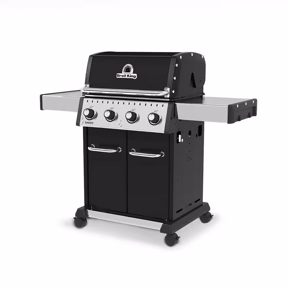 Broil King Baron 420 Pro 4-Burner Natural Gas Grill in Black