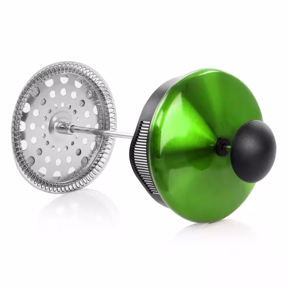 Mr. Coffee 3 Cup Glass and Stainless Steel French Press Coffee Maker in Green