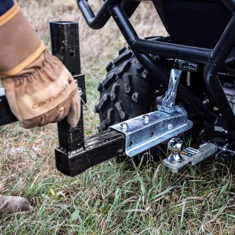 Earthquake 500 cc Briggs & Stratton Acreage Tow-Behind Rough Cut Mower with 44 in. Steel Cutting Deck and Tool-Less Offset Tow Bar