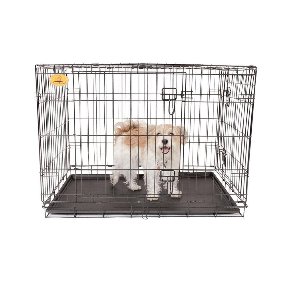 KennelMaster 24 in. x 17 in. x 19 in. Small Wire Dog Crate
