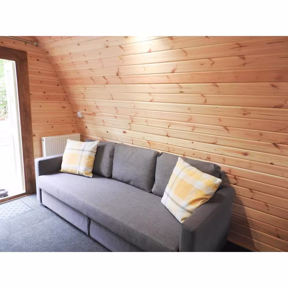 Hud-1 EZ Buildings Non Professionally Installed Campers Pod D 10 ft. W x 13 ft. D Pod Style Log Cabin Kit